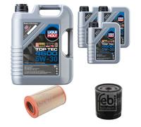 FEBI BILSTEIN Inspektionspaket 8L Liqui Moly Top Tec 4600 5W-30 für Citroën