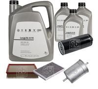FEBI BILSTEIN Inspektionspaket 8L VW 0W30 Longlife III für Audi A6 Avant 4B C5