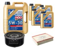 FEBI BILSTEIN Inspektionspaket 9L Liqui Moly 5W30 Longlife3 für VW LT 28-46 II