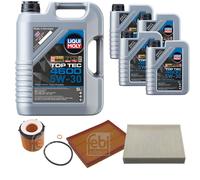 FEBI BILSTEIN Inspektionspaket 9L Liqui Moly Top Tec 4600 5W-30 für BMW 3er