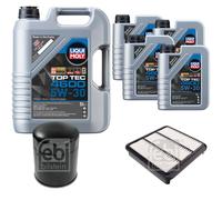 FEBI BILSTEIN Inspektionspaket 9L Liqui Moly Top Tec 4600 5W-30 für Mitsubishi