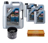 FEBI BILSTEIN Inspektionspaket 9L Liqui Moly Top Tec 4600 5W-30 für Nissan