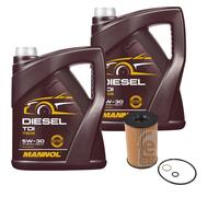 FEBI BILSTEIN Ölfilter 10L MANNOL Diesel TDI 5W-30 für BMW 6 Gran Coupe F06