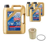 FEBI BILSTEIN Ölfilter 8L Liqui Moly 5W30 Longlife3 für Land Rover Discovery IV