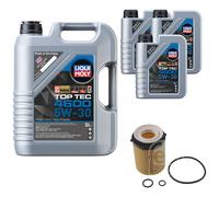 FEBI BILSTEIN Ölfilter 8L Liqui Moly Top Tec 4600 5W-30 für Mercedes-Benz