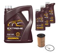 FEBI BILSTEIN Ölfilter 8L MANNOL Extreme 5W-40 für BMW 5er G30 F90 M 550i xDrive