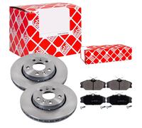 FEBI BILSTEIN Satz Bremsscheiben belüftet vorne + Bremsbeläge für Mercedes 415