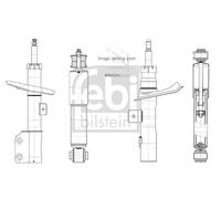 FEBI BILSTEIN Stoßdämpfer 1002622 Vorderachse links für Mercedes