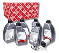 FEBI Teilesatz, Ölwechsel-Automatikgetriebe + TECPO DSG Getriebeöl-Befüllschlauch