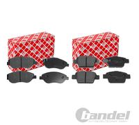 FEBI BREMSBELÄGE VORNE+HINTEN passend für Fiat Bravo 2 198x