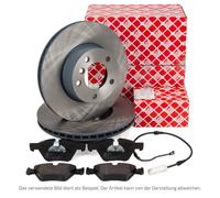 febi Bremsscheiben Ø 305mm + Beläge + Sensor für MERCEDES W177 W247 C/X118 vorne