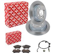 FEBI BREMSSCHEIBEN 259mm + BELÄGE HINTEN passend für MINI R55 R56 R57 R58 R59