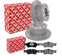 FEBI BREMSSCHEIBEN 271mm + BELÄGE HINTEN passend für Mercedes Sprinter 903 VW LT