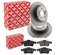 FEBI BREMSSCHEIBEN 278mm+ BELÄGE HINTEN passend für Ford Tourneo Transit Connect