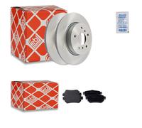 Febi Bremsscheiben Ø289,6mm + Beläge Hinten passend für Nissan Qashqai 2 SUV J11 1002820FEBI