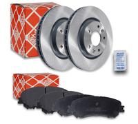 FEBI Bremsscheiben Ø295,3mm + Beläge vorne passend für Nissan Qashqai 2 SUV J11 1002462FEBI
