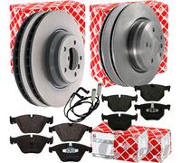 FEBI BREMSSCHEIBEN + BELÄGE VORNE+HINTEN passend für BMW 3er E90-93 330/335 i+d