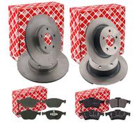 FEBI BREMSSCHEIBEN+BELÄGE VORNE+HINTEN passend für Ford Tourneo Transit Connect