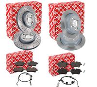 FEBI BREMSSCHEIBEN + BELÄGE VORNE + HINTEN passend für Mini R55 R56 R59 R58