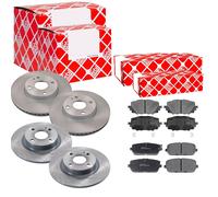FEBI Bremsscheiben belüftet vorne+hinten+Bremsbeläge für Mazda MX-5 IV ND
