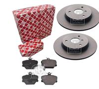 febi BREMSSCHEIBEN + BREMSBELÄGE VORNE für alle SMART I 450 II 451 FORTWO 98-14