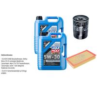 FEBI Inspektionspaket 10L LIQUI MOLY 5W-30 Longtime High Tech für Jaguar S-Type