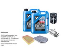 FEBI Inspektionspaket 10L LIQUI MOLY 5W-30 Longtime High Tech für Jaguar XK