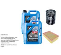 FEBI Inspektionspaket 10L LIQUI MOLY 5W-30 Longtime High Tech für Jaguar XK