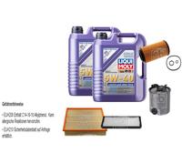 FEBI Inspektionspaket 10L LIQUI MOLY 5W-40 Leichtlauf High Tech für Mercedes