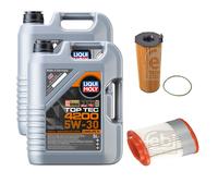 FEBI Inspektionspaket 10L Liqui Moly Top Tec 4200 5W-30 für Audi A8 4E_ 3.0 TDI