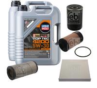 FEBI Inspektionspaket 10L Liqui Moly Top Tec 4200 5W-30 für Iveco Daily V