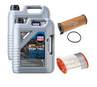 FEBI Inspektionspaket 10L Liqui Moly Top Tec 4600 5W-30 für Audi A8 4E_ 3.0 TDI