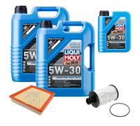 FEBI Inspektionspaket 11L LIQUI MOLY 5W-30 Longtime High Tech für Jaguar XF