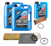 FEBI Inspektionspaket 11L LIQUI MOLY 5W-30 Longtime High Tech für VW Touareg