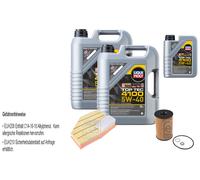 FEBI Inspektionspaket 11L LIQUI MOLY Top Tec 4100 5W-40 für BMW 8 Cabriolet G14