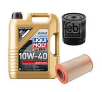 FEBI Inspektionspaket 5L LIQUI MOLY 10W-40 Leichtlauf für Citroën Jumper Kasten
