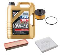 FEBI Inspektionspaket 5L LIQUI MOLY 10W-40 Leichtlauf für Dacia Logan MCV II