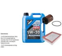 FEBI Inspektionspaket 5L LIQUI MOLY 5W-30 Longtime High Tech für Fiat Sedici
