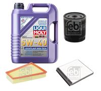 FEBI Inspektionspaket 5L LIQUI MOLY 5W-40 Leichtlauf High Tech für Citroën
