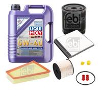FEBI Inspektionspaket 5L LIQUI MOLY 5W-40 Leichtlauf High Tech für Citroën