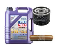 FEBI Inspektionspaket 5L LIQUI MOLY 5W-40 Leichtlauf High Tech für Dacia Duster