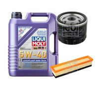 FEBI Inspektionspaket 5L LIQUI MOLY 5W-40 Leichtlauf High Tech für Dacia Logan