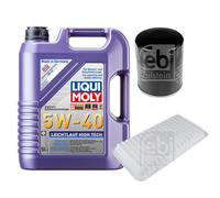 FEBI Inspektionspaket 5L LIQUI MOLY 5W-40 Leichtlauf High Tech für Mazda MX-5