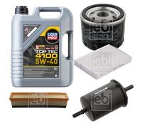 FEBI Inspektionspaket 5L LIQUI MOLY Top Tec 4100 5W-40 für Dacia Sandero