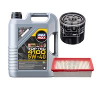 FEBI Inspektionspaket 5L LIQUI MOLY Top Tec 4100 5W-40 für Renault Twingo II