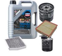 FEBI Inspektionspaket 5L Liqui Moly Top Tec 4600 5W-30 für Mercedes A-Klasse