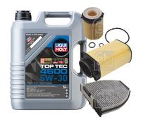 FEBI Inspektionspaket 5L Liqui Moly Top Tec 4600 5W-30 für Mercedes C-Klasse