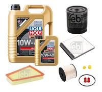 FEBI Inspektionspaket 6L LIQUI MOLY 10W-40 Leichtlauf für Citroën Berlingo MF