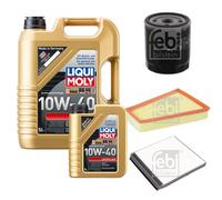 FEBI Inspektionspaket 6L LIQUI MOLY 10W-40 Leichtlauf für Citroën Berlingo MF
