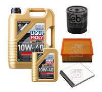 FEBI Inspektionspaket 6L LIQUI MOLY 10W-40 Leichtlauf für Citroën Xsara Coupe